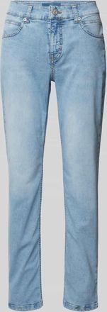 M.A.C Regular Fit Jeans mit verdecktem Zip-Fly Modell Sue in Hellblau, Gr&ouml;&szlig;e 42/27