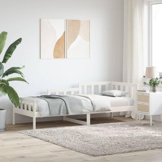 Berkfield Home Day Bed White 80x200 cm Solid Wood Pine