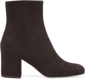 Gianvito Rossi Joelle Booties in Dark Brown at Nordstrom, Size 38.5