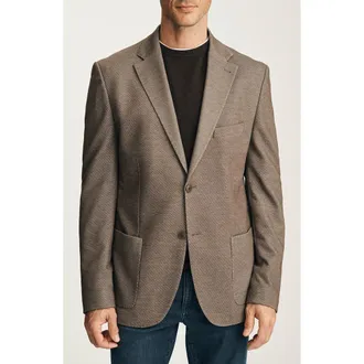 34 Heritage Matteo Honeycomb Sport Coat in Brown at Nordstrom, Size 52