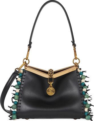 Etro Womens Vela Small Shoulder Bag Black