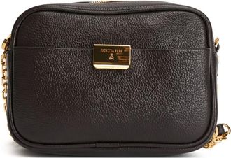 Patrizia Pepe Bolso bandolera All Day de piel con cadena - Bags - Mujer - Marr&oacute;n - ONE SIZE