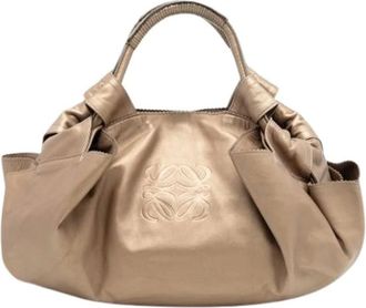 Loewe Pre-owned Handbags, female, Beige, Size: ONE SIZE Pre-owned Leather handbags