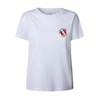 Pepe Jeans London Donna, Top, Bianco, L, new