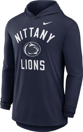 Nike Penn State Campus Arch Nike Mens Dri-FIT College Long-Sleeve Hooded T-Shirt in Blue | 01NB41SPSN-SSR