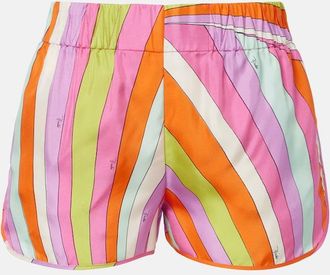 Pucci Iride silk twill shorts