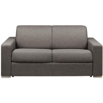 Vente-Unique Vente-unique - Divano letto 2 posti ribalta Doghe larghe 120cm Mater. 18cm Memory foam - Tessuto Antracite - calito