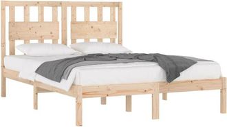 vidaXL Estructura De Cama Doble Sin Colch&oacute;n Madera Maciza Vidaxl