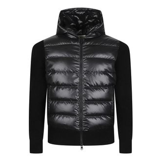 Moncler Tricot Cardigan - male - Moncler - Winter Jackets - Black - M - Jackets
