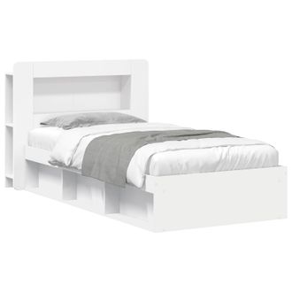 vidaXL Estructura De Cama Con Almacenamiento Blanco 100 X 200 Cm Vidaxl