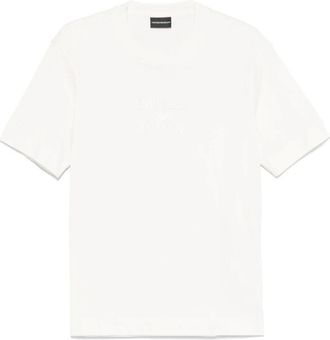 Emporio Armani Witte T-shirts en Polos Crew Neck - Heren - T-shirts - Wit - S - Tops