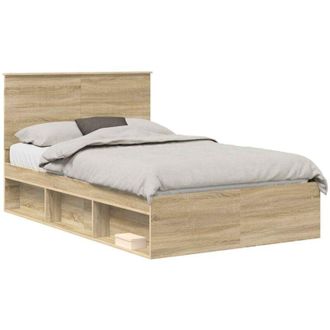 vidaXL Estructura De Cama Sonoma 120 X 200 Cm Madera De Pino Macizo Vidaxl