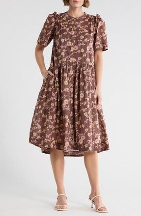 Free People Bella Mae Midi Dress in Brown at Nordstrom Rack, Size X-Small