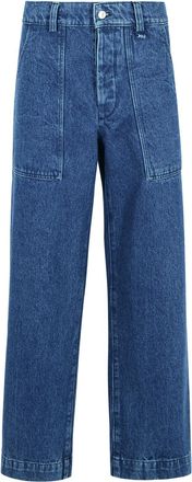 Maison Kitsuné workwear Blue Denim Jeans