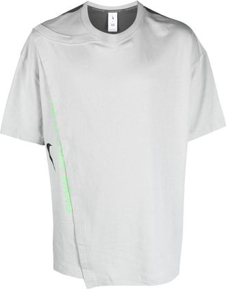 Nike x Feng Chen Wang cotton T-shirt - unisex - Cotton - M - Grey