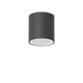 Ideal Lux Ideal Lux Lampada Da Soffitto Techo 1 Luce Gu10 Ip54 Nero Metallo