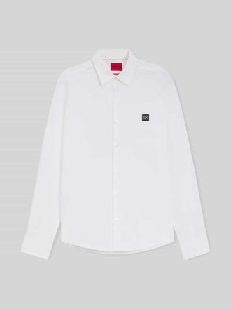 HUGO BOSS Slim Fit Freizeithemd aus Baumwoll-Mix Modell ERMO in Weiss, Gr&ouml;&szlig;e XXL