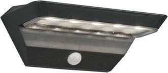 Reality Trio Mendoza Modern Outdoor Down Wall Lamp Anthracite 3000K IP44 with pir