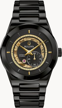 Bulova Millennia Collectie Heren Zwarte Horloge 98A291