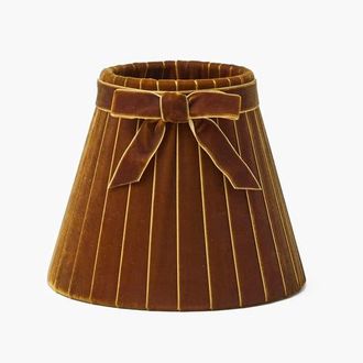 Mrs. Alice Velvet Bow Lampshade in Brown at Nordstrom