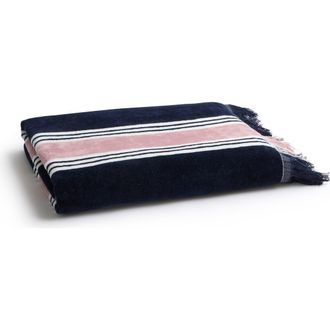 Christy College Stripe Hammam Inspired Beach Towels in Navy at Nordstrom