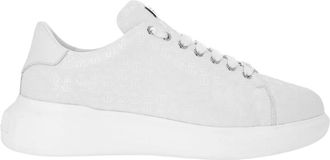Philipp Plein Nappa Leather Low Top Sneakers Monogram - unisex - Sneakers - Wit - 35 EU - Leer - Schoenen