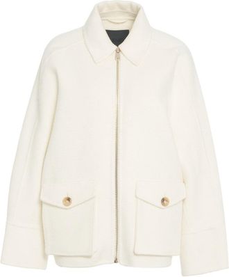 Liu Jo Wool Blend Jacket With Fringes
