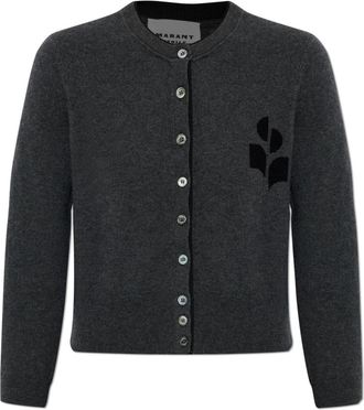 Isabel Marant Lona Cardigan - Dames - Vesten - Grijs - XS - Katoen - Truien & Vesten