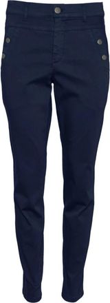 2-Biz Karcemona Slim-Fit Denim Broek - Dames - Slim Fit Broeken - Blauw - S - Denim - Broeken