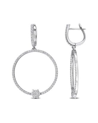 Rina Limor 14K 0.91 Ct. Tw. Diamond Hoop Earrings