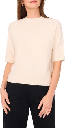 Vince Camuto Crewneck Short Sleeve Sweater in Birch at Nordstrom Rack, Size Large