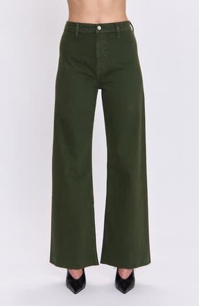 Pistola Denim Penny High Waist Raw Hem Wide Leg Jeans in Laurel at Nordstrom Rack, Size 27Regular