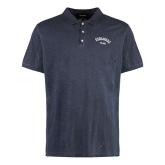 Dsquared2 Polo Milano Tennis Fit - - Tops - Uomo - Blu - L