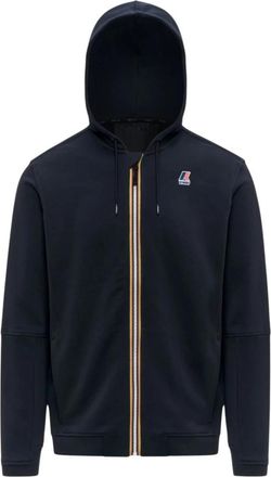 K-Way Prosper Poly Cotton Full-Zip Hoodie - Heren - Vesten met rits - Blauw - S - Katoen - Hoodies & sweatvesten