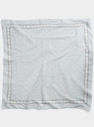 SOEUR Womens Flowers and hearts sheer scarf