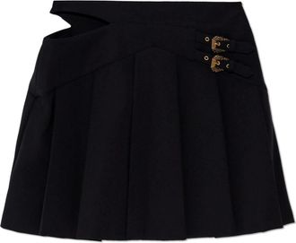 Versace Jeans Couture Rok met decoratieve split - Dames - Korte rokken - Zwart - M - Rokken