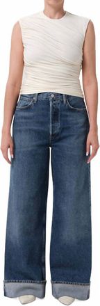 A Gold E Dame High Rise Wide Leg Petite Jeans In Control