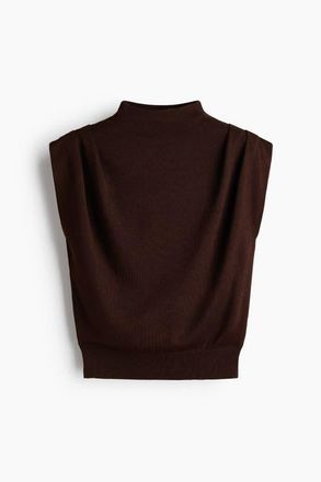 H&M Fine-knit Top in Brown at Nordstrom, Size Xx-Large