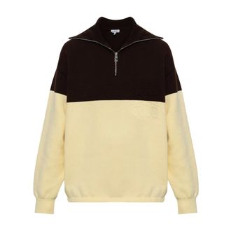 Loewe Katoenen Oversized Polo - Dames - Sweatshirts & Hoodies - Geel - Maat: XS Katoen
