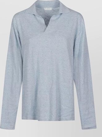 The Row niosa top collar detail long sleeves