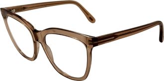 Tom Ford Womens 54 mm Shiny Light Brown Eyeglasses