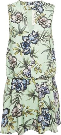 Alice & Olivia Abito corto con stampa a fiori - Verde