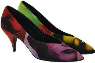 Versace Pointed Toe Pump in Purple Multi at Nordstrom, Size 9.5Us