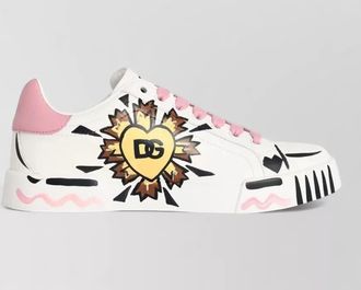 Dolce & Gabbana calfskin leather low-top sneakers