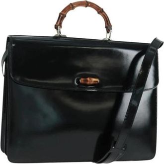 Gucci Pre-owned Leren Handtas - Dames - Vintage Handtas - Zwart - ONE Size - Leer - Vintage