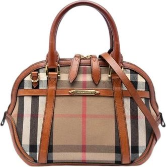 Burberry Pre-owned Bridle Orchard Handbag - Dames - Vintage Handtas - Bruin - ONE Size - Leer - Vintage
