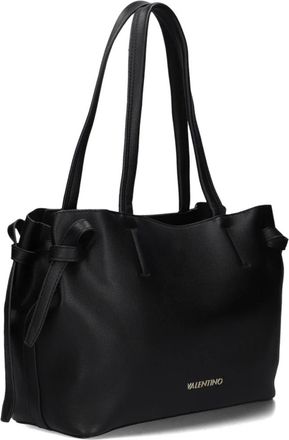 Valentino Zwarte Shoppingtas voor Herfst en Winter - Dames - Shoppers - Zwart - ONE Size - Wol - Tassen