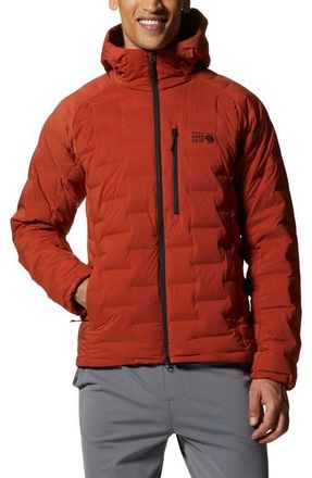 Mountain Hardwear Stretchdown 700 Fill Power Down Hooded Jacket in Dark Copper at Nordstrom, Size Xx-Large