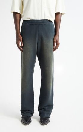 Golden Goose Gender Inclusive Journey Wide Leg Sweatpants in Bleached Washed Black at Nordstrom, Size Xx-Large