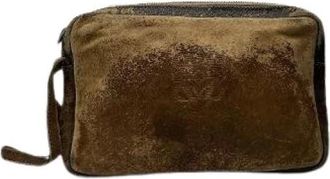 Loewe Pre-owned Clutches, female, Brown, Size: ONE SIZE Pre-owned Leather Clutch